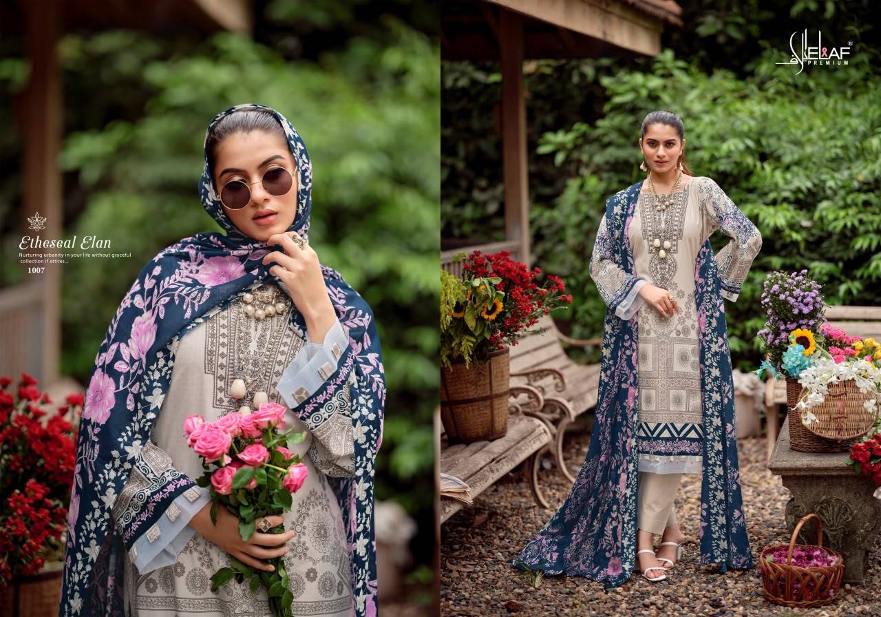 ASRAJOFA VOL 3 BY ELAF 1001 To 1008 Series Beautiful Festive Suits Stylish Fancy Colorful Ethnic Wear Soft Cotton Print Dresses At Wholesale Price